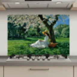 Vrouw - Boom - Boek - Mandje keuken achterwand spatscherm klein -3d_website