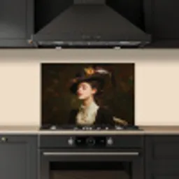 Vrouw - Victoriaans - Portret keuken achterwand spatscherm klein -sfeer1