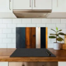 Hout - Planken - Donker - Warm keuken achterwand spatscherm klein -sfeer2