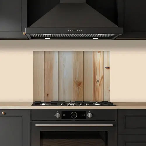 Hout - Planken - Licht keuken achterwand spatscherm klein -sfeer1