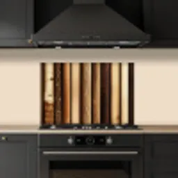 Hout - Planken - Natuurlijk keuken achterwand spatscherm klein -sfeer1