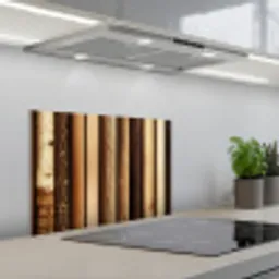 Hout - Planken - Natuurlijk keuken achterwand spatscherm klein -3d_schuin