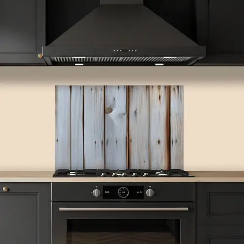 Hout - Planken - Verweerd keuken achterwand spatscherm klein -sfeer1