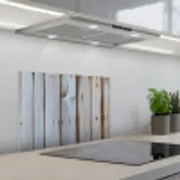 Hout - Planken - Verweerd keuken achterwand spatscherm klein -3d_schuin
