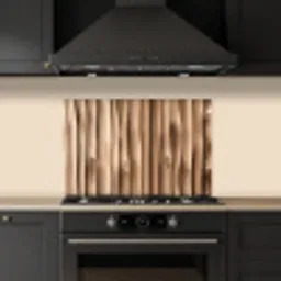 Hout - Stam - Lichtbruin keuken achterwand spatscherm klein -sfeer1