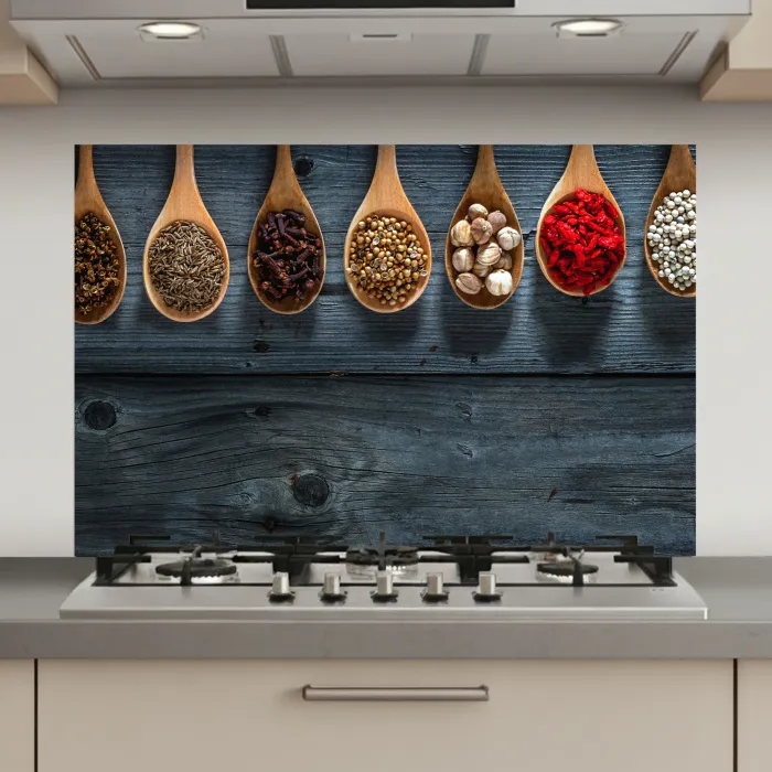 Houten Lepels Harmonie keuken achterwand spatscherm klein -3d_website