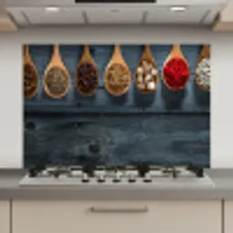 Houten Lepels Harmonie keuken achterwand spatscherm klein -3d_website