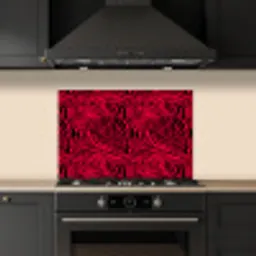 Zebra - Zwart - Roze - Neon keuken achterwand spatscherm klein 900 -sfeer1
