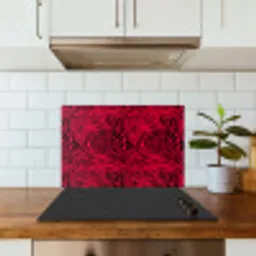 Zebra - Zwart - Roze - Neon keuken achterwand spatscherm klein 900 -sfeer2