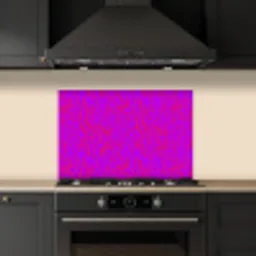 Zebra - Neon - Roze - Paars keuken achterwand spatscherm klein 900 -sfeer1