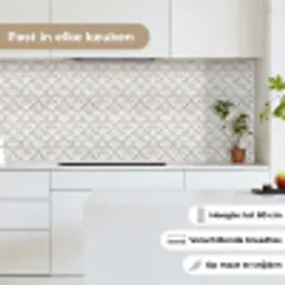 3D - Tegel - Bloem - Reliëf - Wit keuken achterwand 2 middel 871 -sfeer4_NL