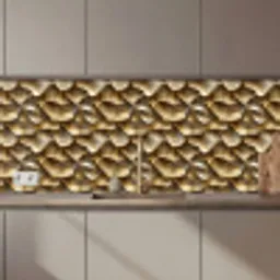 Abstract - Antiek - Goud keuken achterwand 2 middel 871 zz_3dshopping
