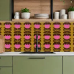 Abstract - Bloemen - Roze keuken achterwand 2 middel 871 -sfeer3