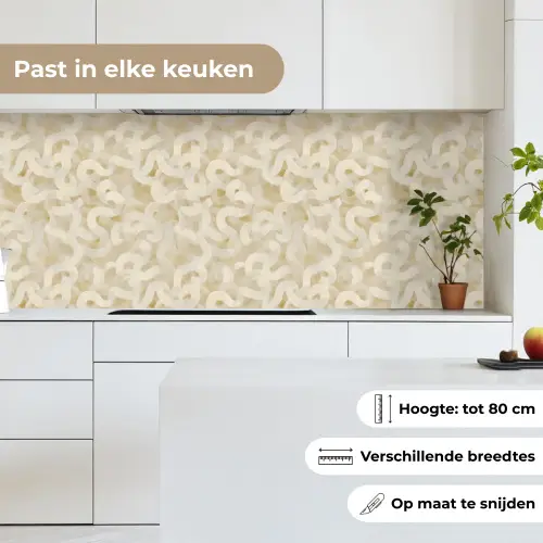 Abstract - Lijnen - Beige keuken achterwand 2 middel 871 -sfeer4_NL