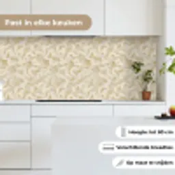 Abstract - Lijnen - Beige keuken achterwand 2 middel 871 -sfeer4_NL