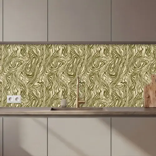Abstract - Marmer - Groen keuken achterwand 2 middel 871 zz_3dshopping