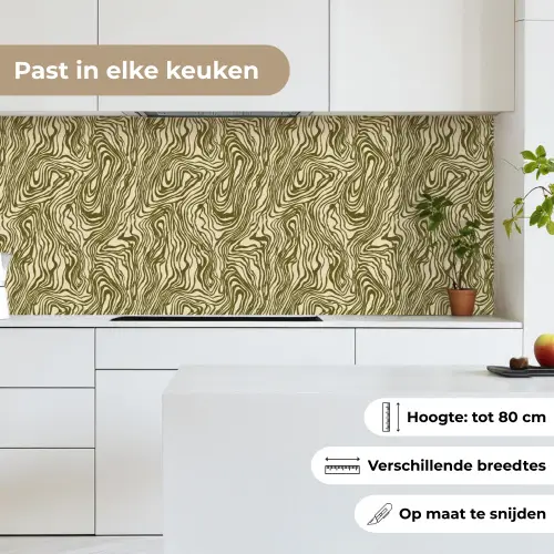 Abstract - Marmer - Groen keuken achterwand 2 middel 871 -sfeer4_NL