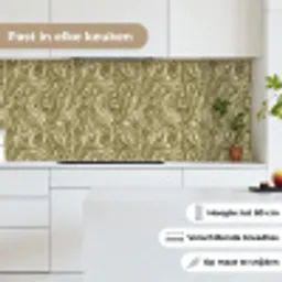 Abstract - Marmer - Groen keuken achterwand 2 middel 871 -sfeer4_NL