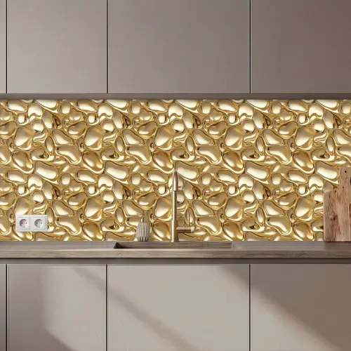 Abstract - Modern - Goud keuken achterwand 2 middel 871 zz_3dshopping