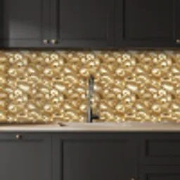 Abstract - Modern - Goud keuken achterwand 2 middel 871 -sfeer1