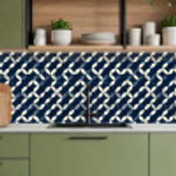 Abstract - Patroon - Blauw keuken achterwand 2 middel 871 -sfeer3