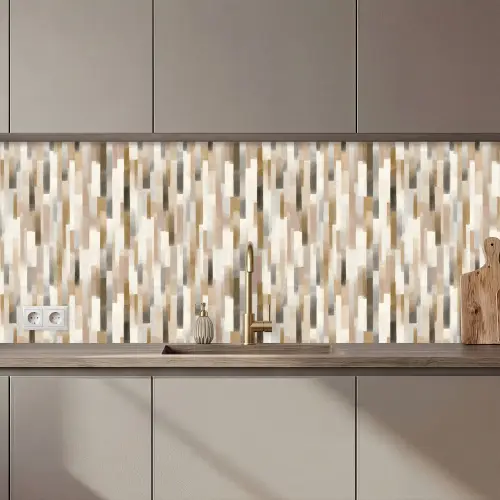 Abstract - Patroon - Kwaststreken keuken achterwand 2 middel 871 zz_3dshopping