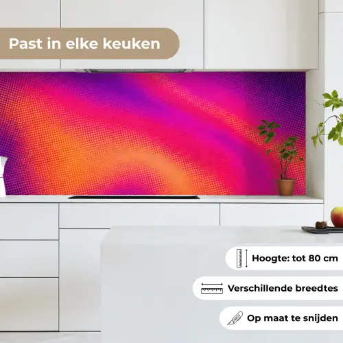 Abstract - Patroon - Kleurverloop keuken achterwand 2 middel -sfeer4_NL