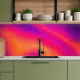 Abstract - Patroon - Kleurverloop keuken achterwand 2 middel -sfeer3