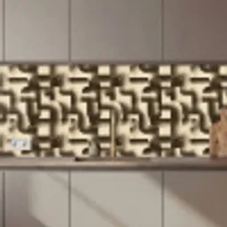 Abstract - Retro - Zwart keuken achterwand 2 middel 871 zz_3dshopping