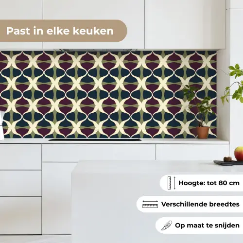 Abstract - Retro - Kleurrijk keuken achterwand 2 middel 871 -sfeer4_NL