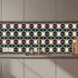 Abstract - Retro - Kleurrijk keuken achterwand 2 middel 871 zz_3dshopping