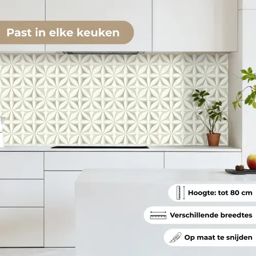 Abstract - Structuur - Grijs - Wit keuken achterwand 2 middel 871 -sfeer4_NL