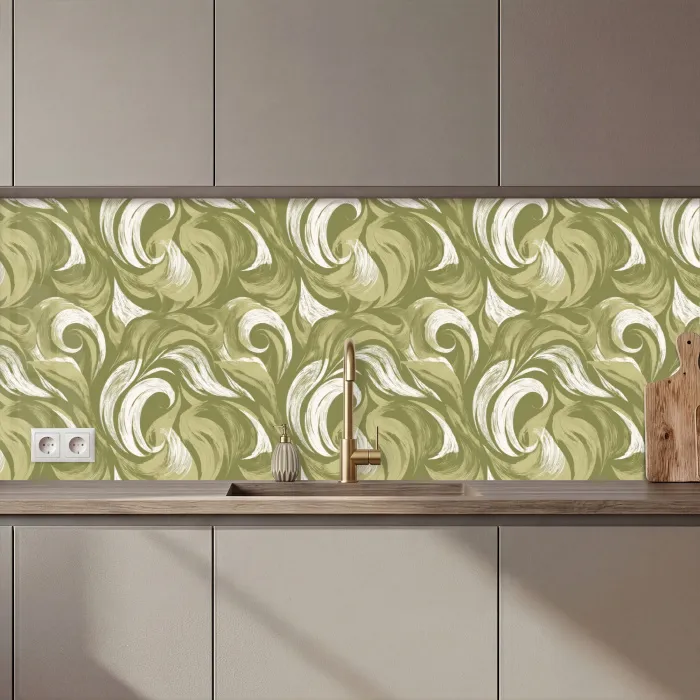 Abstract - Textuur - Groen keuken achterwand 2 middel 871 zz_3dshopping