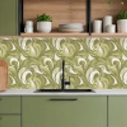 Abstract - Textuur - Groen keuken achterwand 2 middel 871 -sfeer3