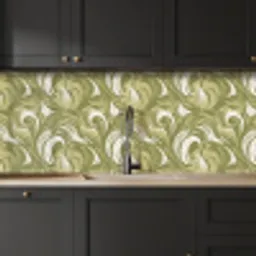 Abstract - Textuur - Groen keuken achterwand 2 middel 871 -sfeer1