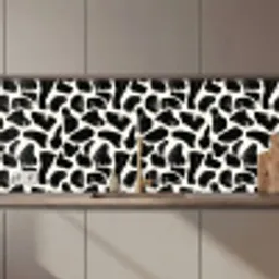 Dierenpatroon - Vlekken - Zwart - Wit keuken achterwand 2 middel 871 zz_3dshopping