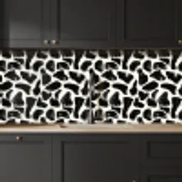 Dierenpatroon - Vlekken - Zwart - Wit keuken achterwand 2 middel 871 -sfeer1