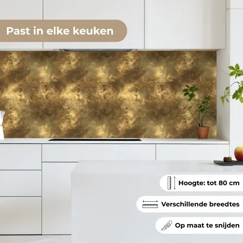 Antiek - Metaallook - Goud keuken achterwand 2 middel 871 -sfeer4_NL