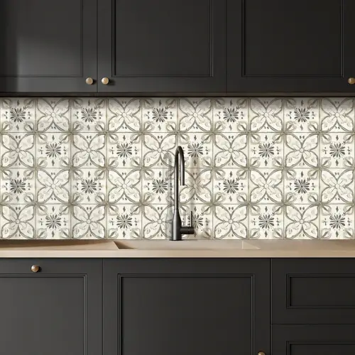 Antiek - Tegel - Beige keuken achterwand 2 middel 871 -sfeer1