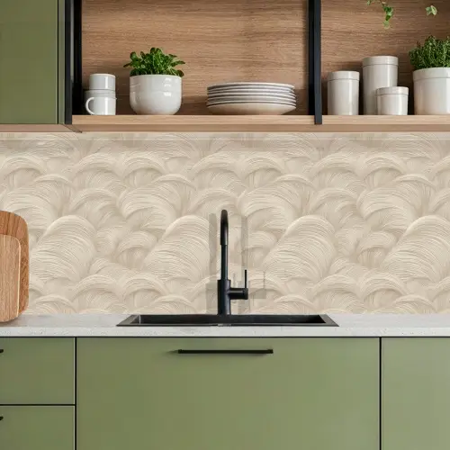 Bogen - Patroon - Beige keuken achterwand 2 middel 871 -sfeer3