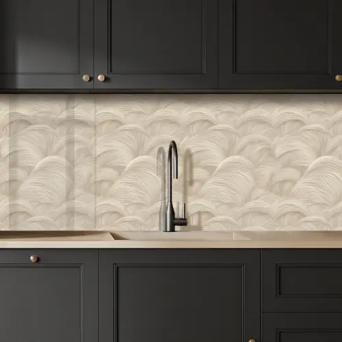 Bogen - Patroon - Beige keuken achterwand 2 middel 871 -sfeer1