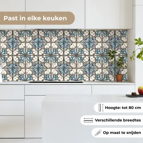 Barok - Tegel - Kleurrijk keuken achterwand 2 middel 871 -sfeer4_NL