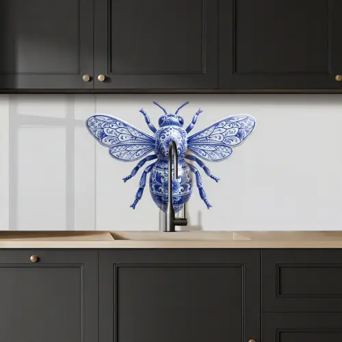 Bij - Modern - Delfts - Blauw keuken achterwand 2 middel -sfeer1