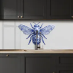 Bij - Modern - Delfts - Blauw keuken achterwand 2 middel -sfeer1