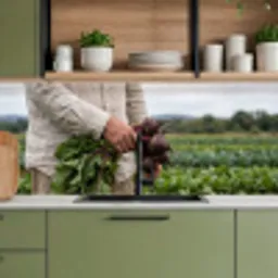 Bieten - Vers - Moestuin keuken achterwand 2 middel -sfeer3