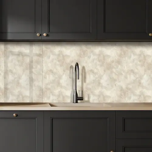 Beige - Reliëfstructuur - Natuursteen keuken achterwand 2 middel 871 -sfeer1