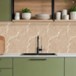 Beige - Marmer - Organisch - Wit keuken achterwand 2 middel 871 -sfeer3