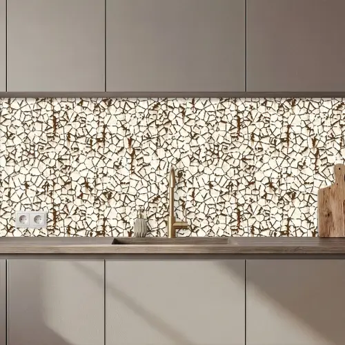 Beige - Patroon - Roest - Verf keuken achterwand 2 middel 871 zz_3dshopping