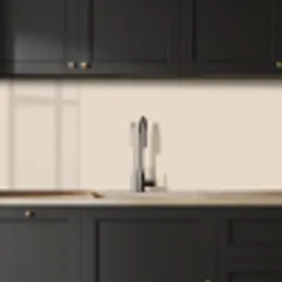 Beige - Effen kleur keuken achterwand 2 middel 871 -sfeer1