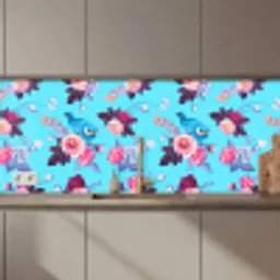 Vogel - Bloemen - Patronen keuken achterwand 2 middel 871 zz_3dshopping